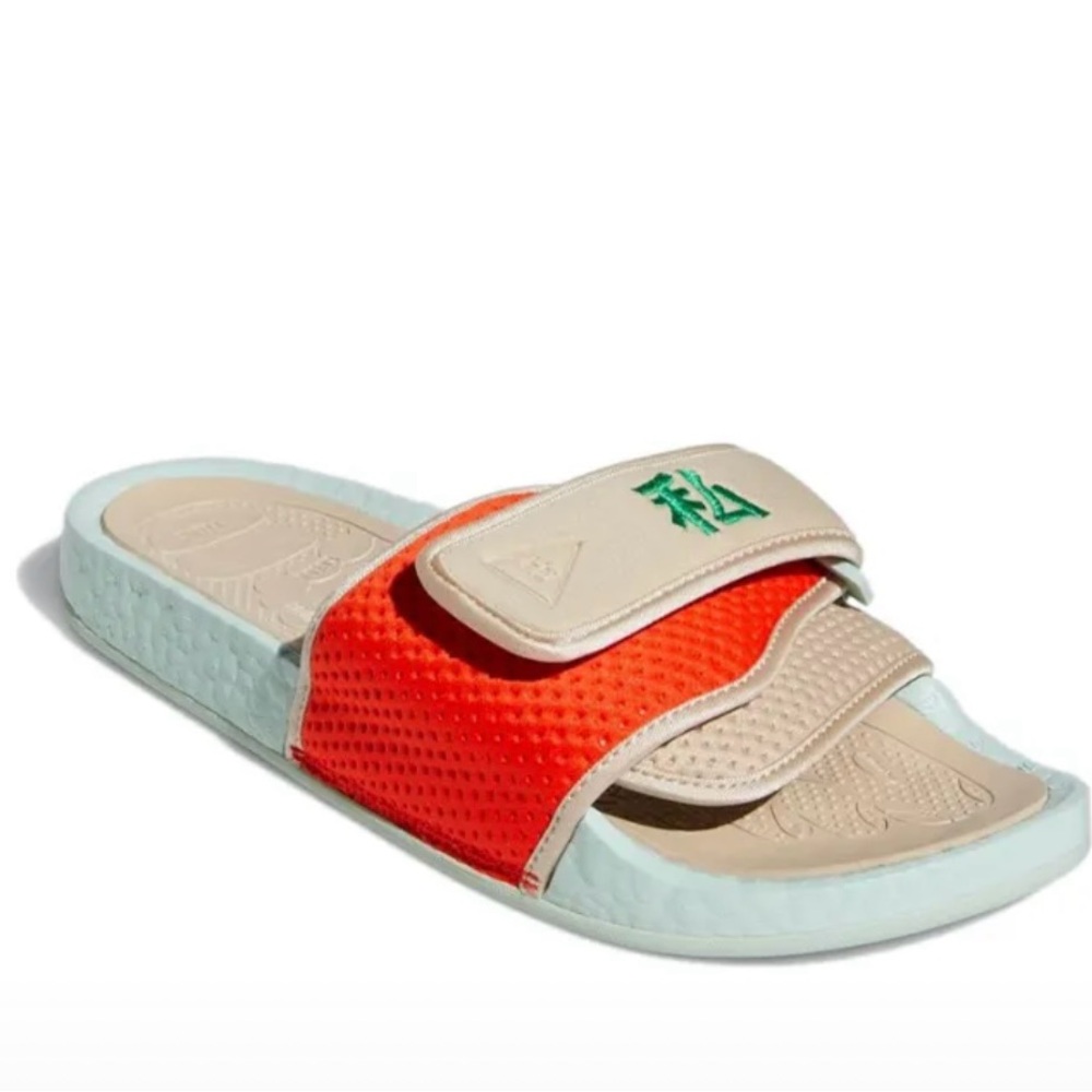 Adidas Women's Sandals in Orange and Cream